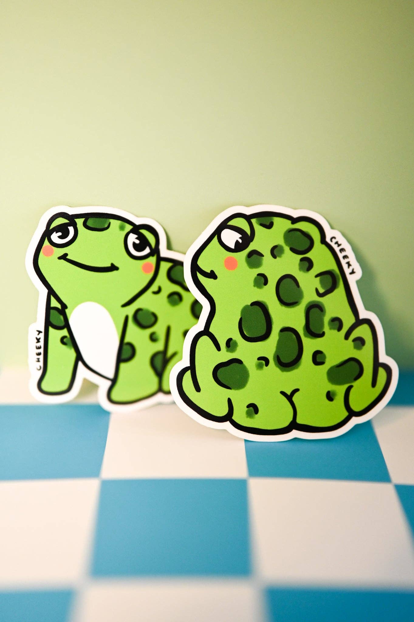 Frogger Vinyl Sticker for wholesale by Cheeky Art Studio