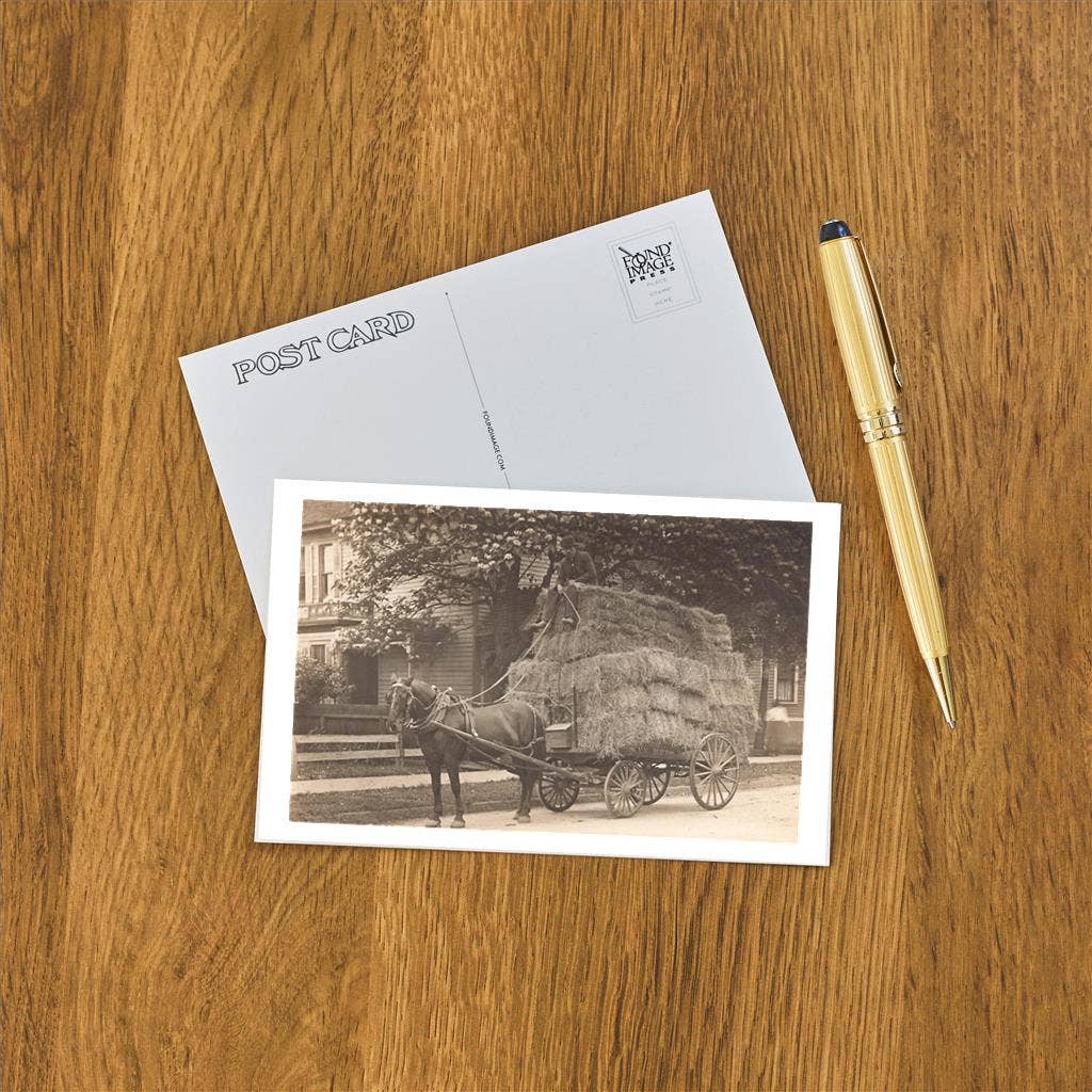 Found Image Press - Wholesale Postcard - Postcard AA-294 Hay Wagon1