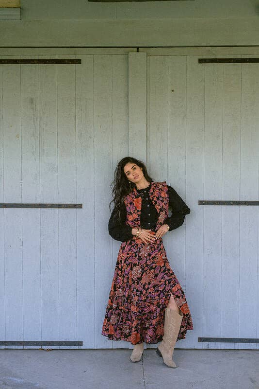 Piti Cuiti – wholesale Skirt – Women’s – VERONA RED LONG SKIRT1