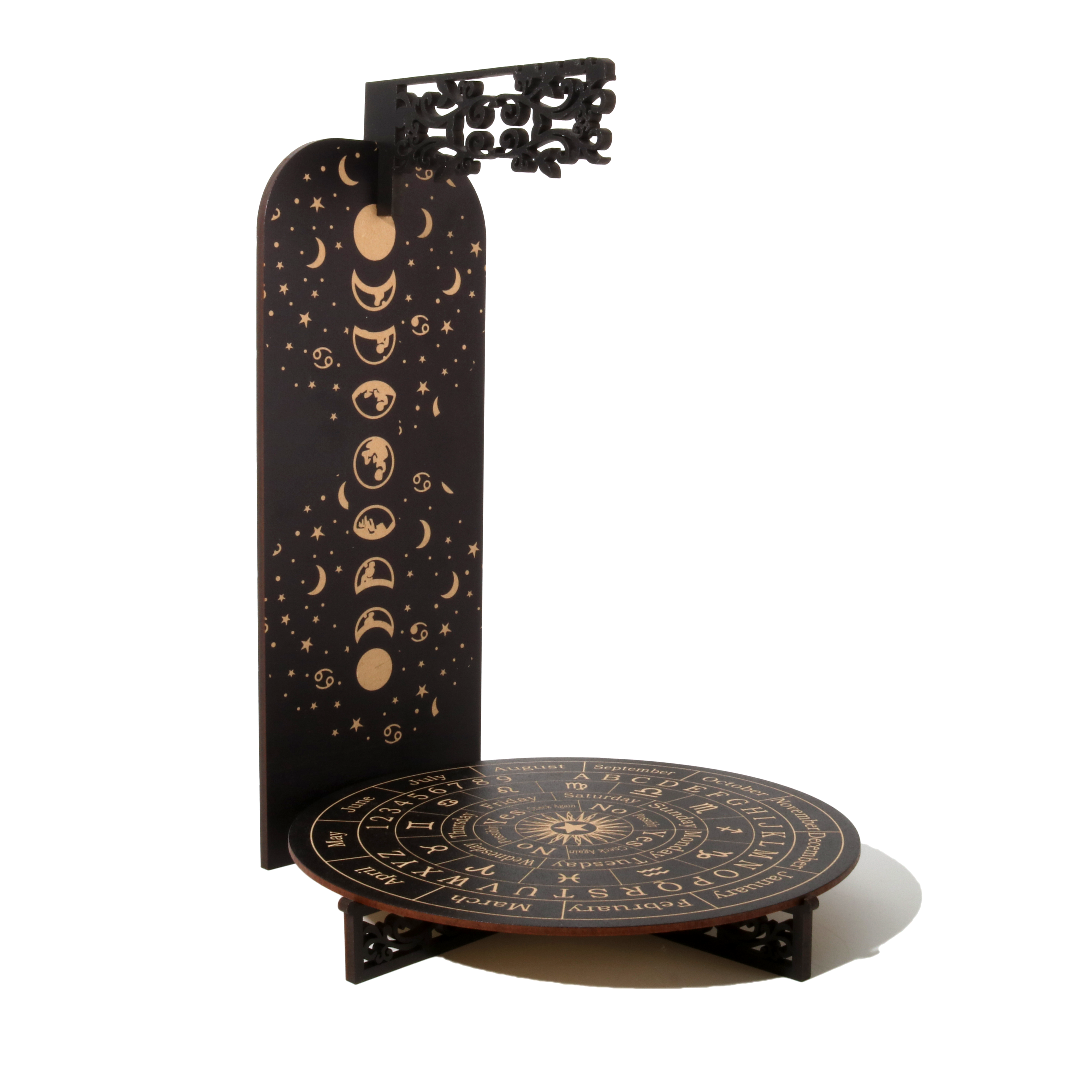 Stonebridge Imports – Engroshandel Meditationsudstyr – Månefase-spådomstavle med pendulholder0