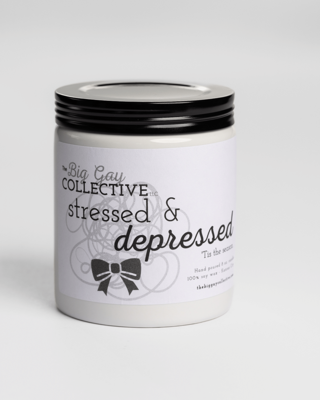 The Big Gay Collective LLC - Wholesale Jar/Filled Candle - Stressed & Depressed1