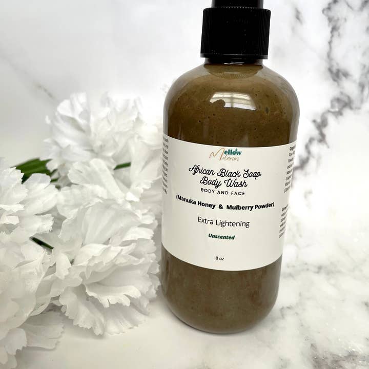 Mellow Melanin LLC - Wholesale Body Wash/Shower Gel - African Black Soap Body Wash