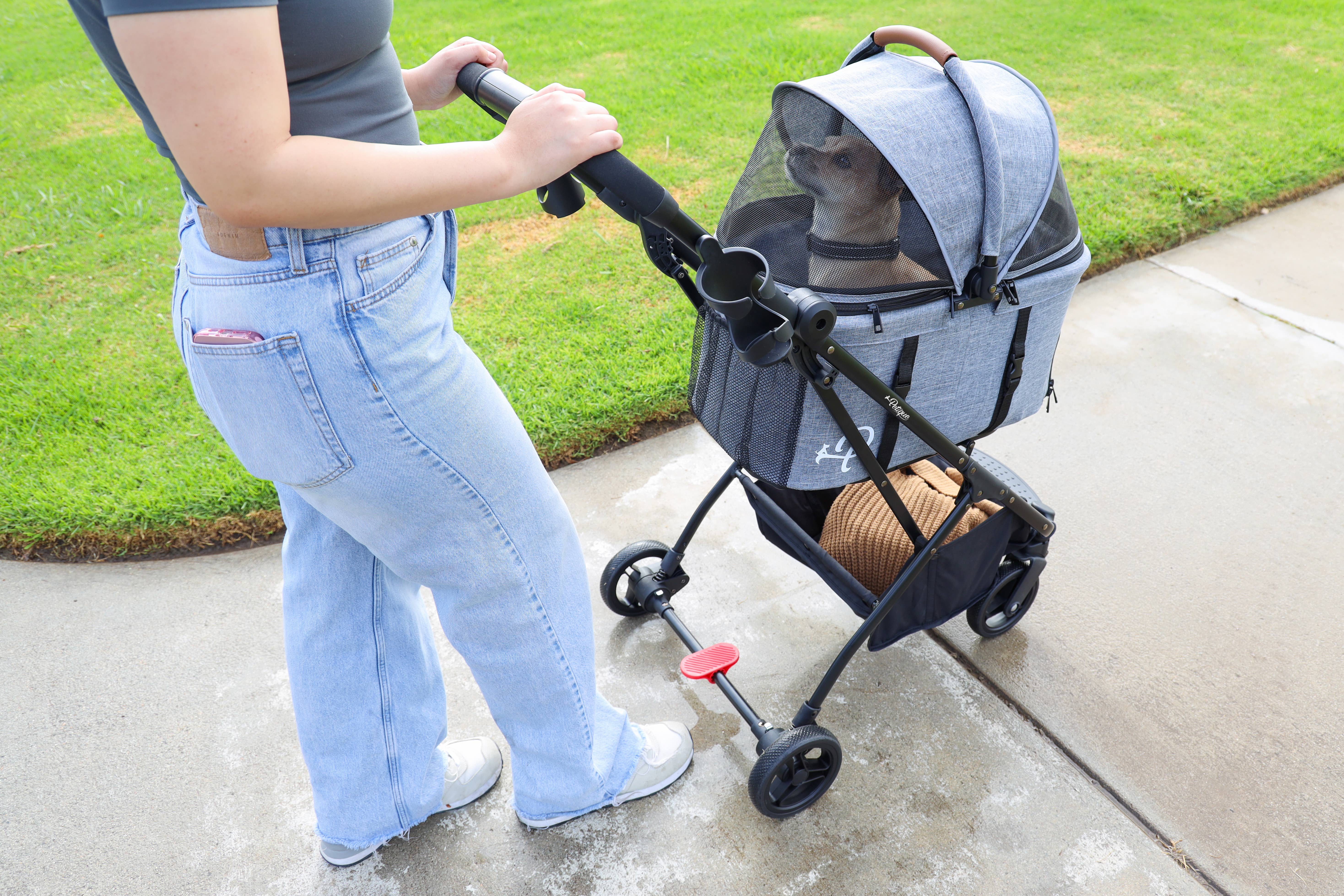 Only An Ocean Europe – wholesale Transportbur – Katt och hund – Petique 3-i-1 resesulky för husdjur med tri-fold design17