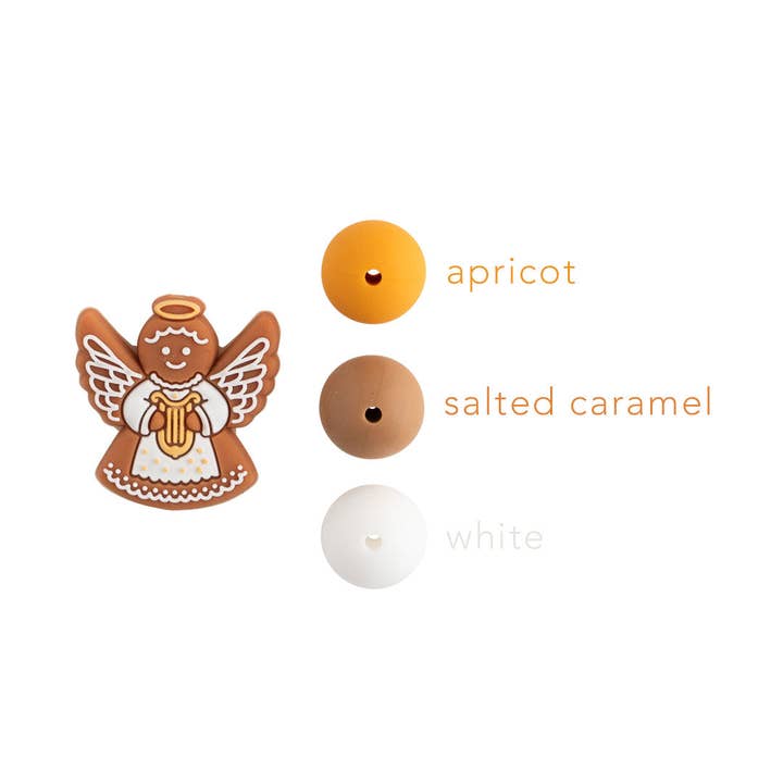 Cara & Co Silicone Craft Supply - Wholesale Craft Supplies - Snow Angel Silicone Focal Beads1