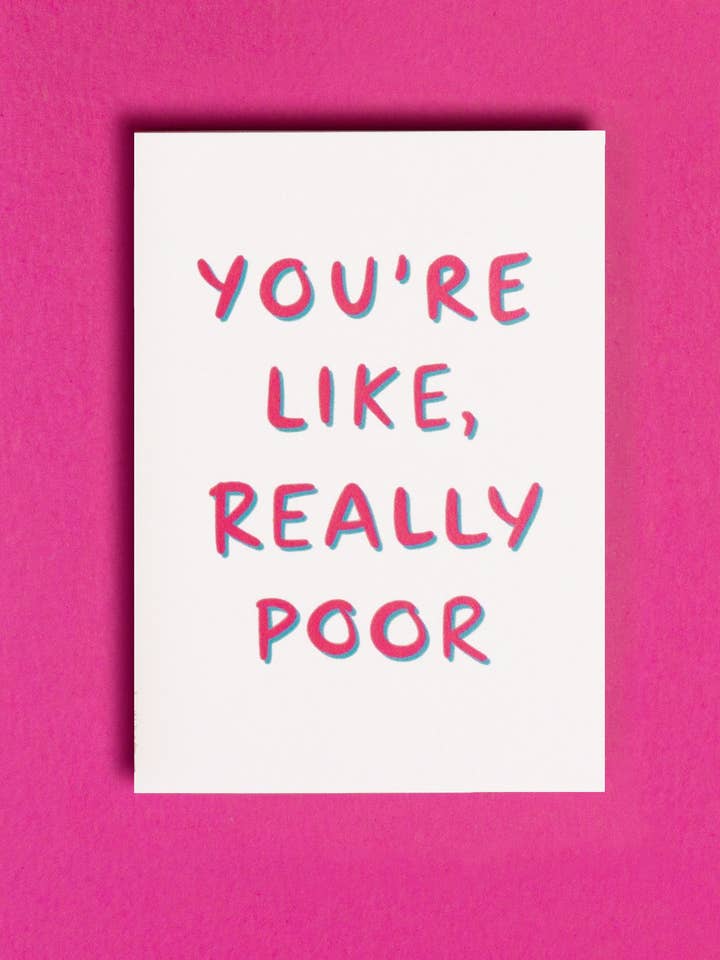 Du er ligesom, virkelig dårlig Mini Kabinet Card for engroshandel hos Smitches