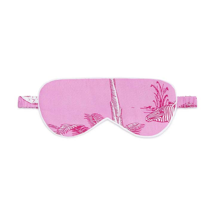Commodities Trading (UK) Limited - Wholesale Sleep/Eye Mask - Pink Botanical Jungle Organic Cotton Sleep Mask