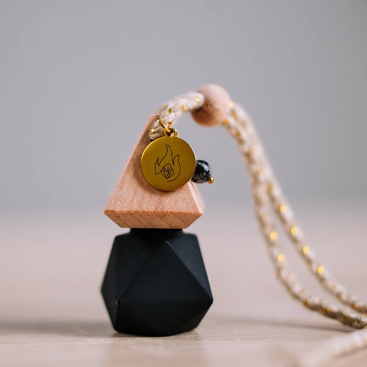 Strength +Obsidian Car Diffuser for wholesale by Spark & Stone Co