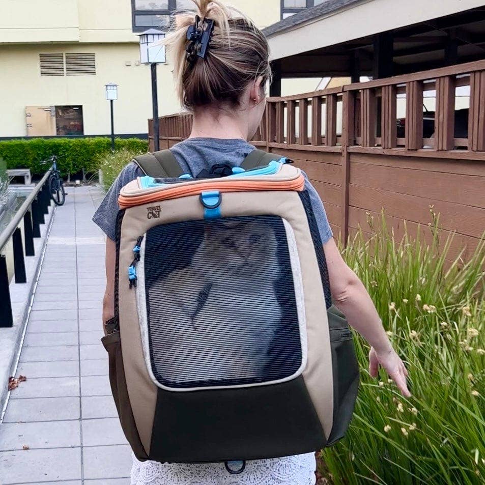 Travel Cat Wholesale - Wholesale Pet Carrier - Cat - "The Navigator" Earth Convertible Cat Backpack - For Adventurous Cats and Humans1