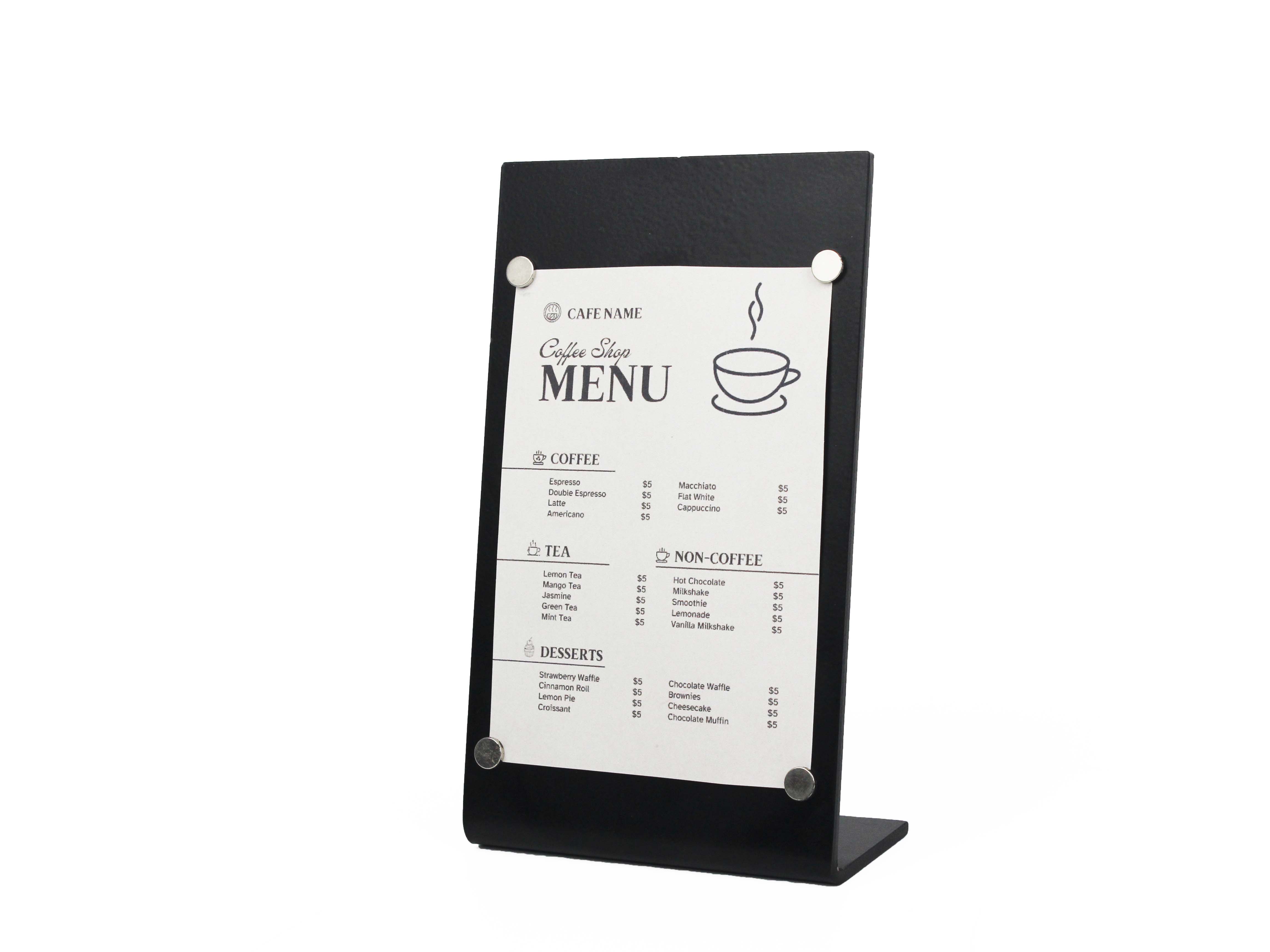OtimSan - Wholesale Chalkboard - Tabletop Magnetic Menu Board - Set of 63