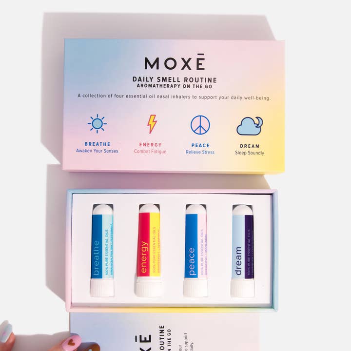 Daily Smell Routine Aromatherapy Inhaler Kit for wholesale by MOXĒ