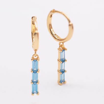 Seagram vergulde sterling zilveren bengelende oorbellen voor wholesale door WHIMS JEWELS