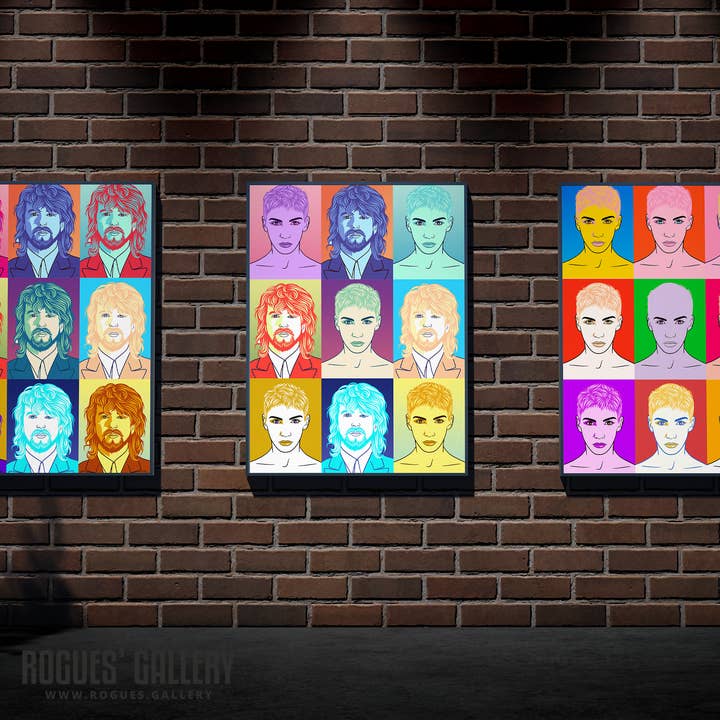 Projeto Retro dos anos 80: Eurythmics por atacado de Rogues' Gallery