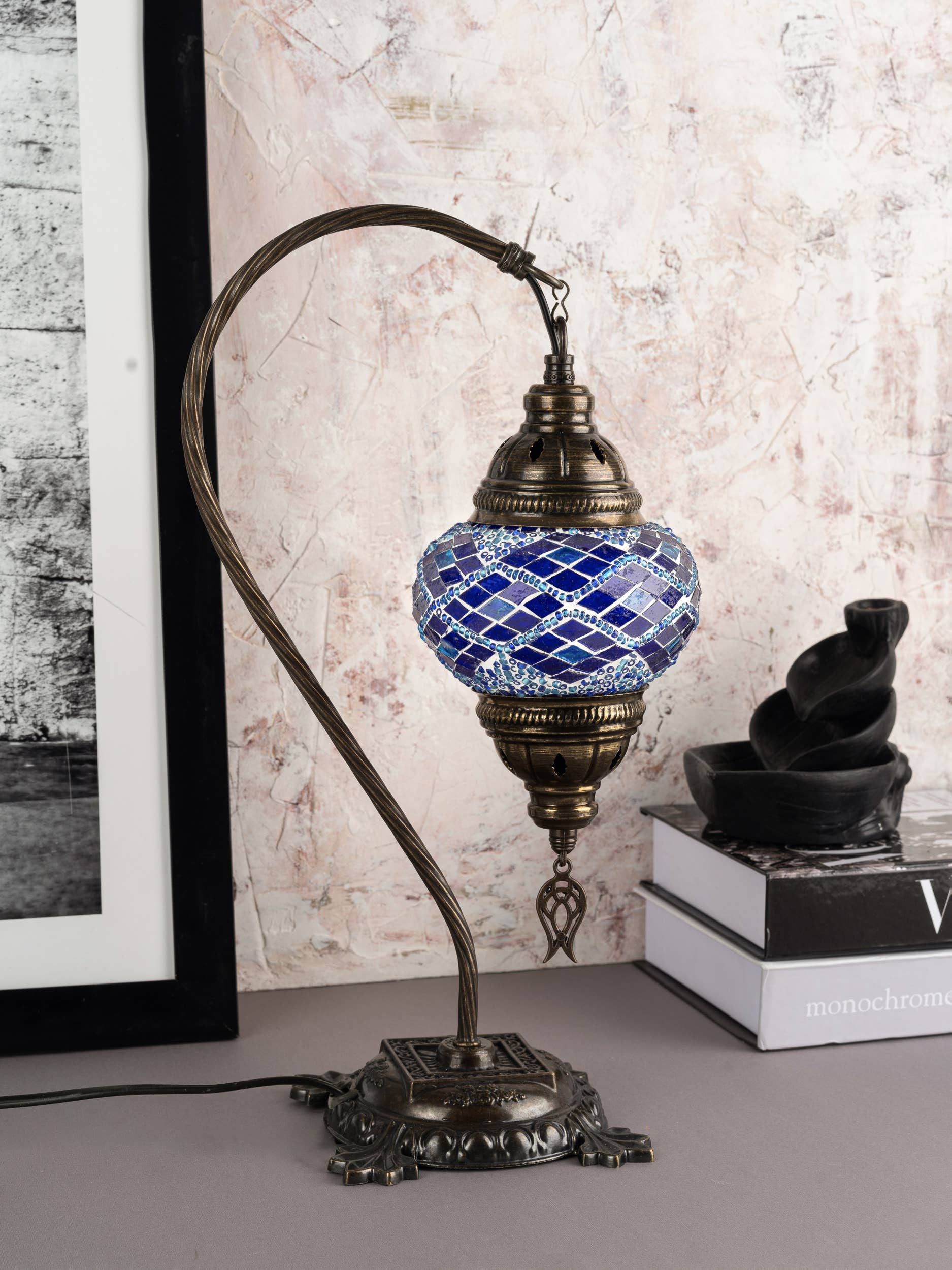 KAFTHAN - Wholesale Accent/Desk Lamp - Swan Neck Mosaic Lamps | Christmas & Holiday Decor Lighting26