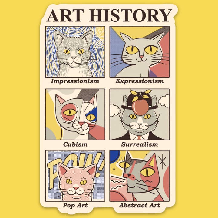 Wicked Clothes - Wholesale Sticker - 'Art History' Sticker