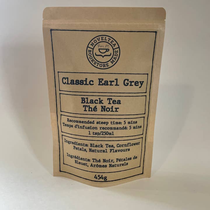 BULK Classic Earl Grey BLACK TEA for wholesale by NovelTea Bookstore & Gifts