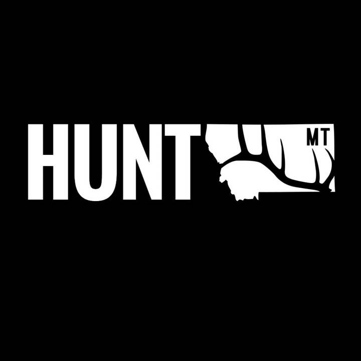 HUNT MONTANA - TRUCK DECAL - MONTANA ELK ANTLER for wholesale by Hunt Montana