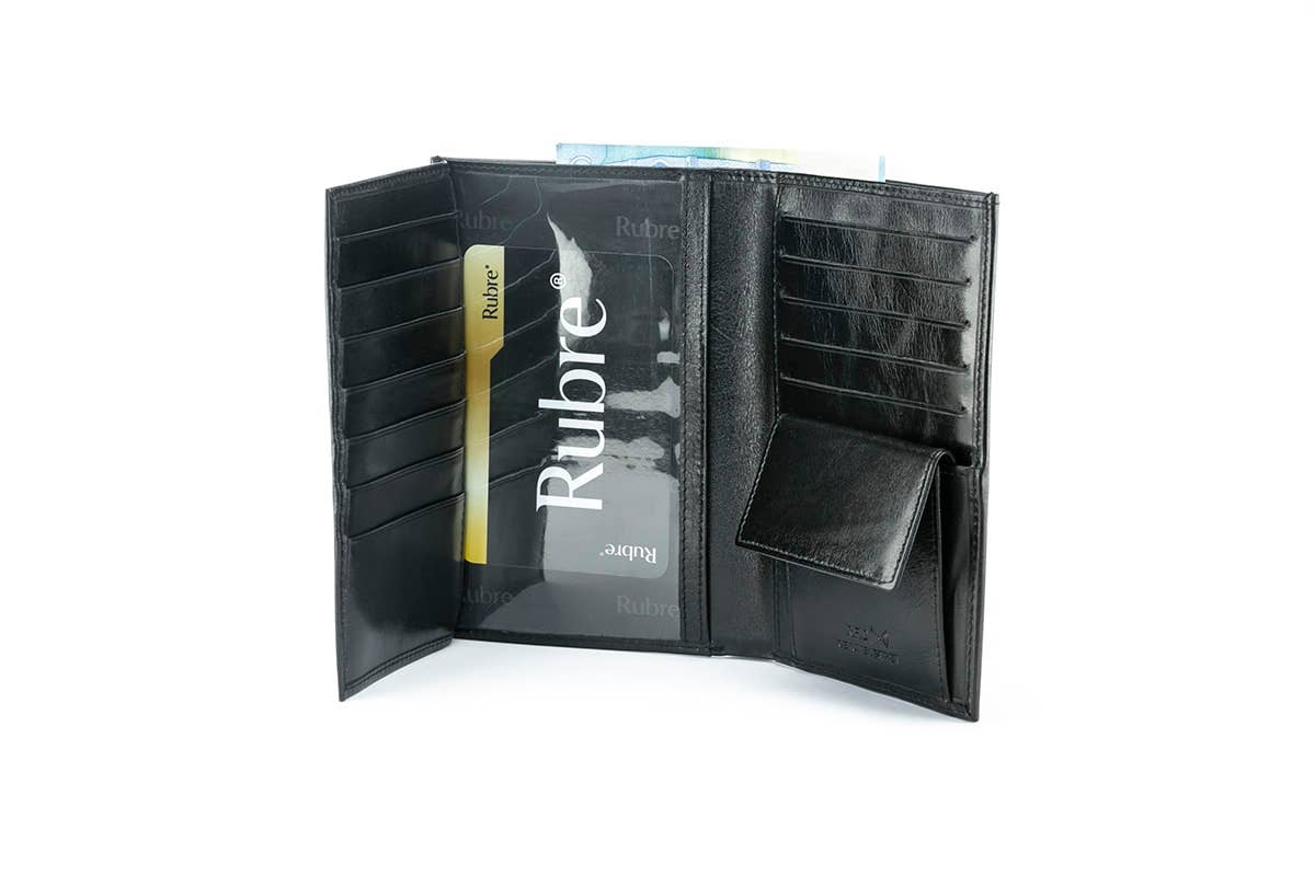 Lupel & Rubre - Vendita all'ingrosso Porta carte - Unisex - Portafoglio in Pelle e Alluminio Anti-RFID2