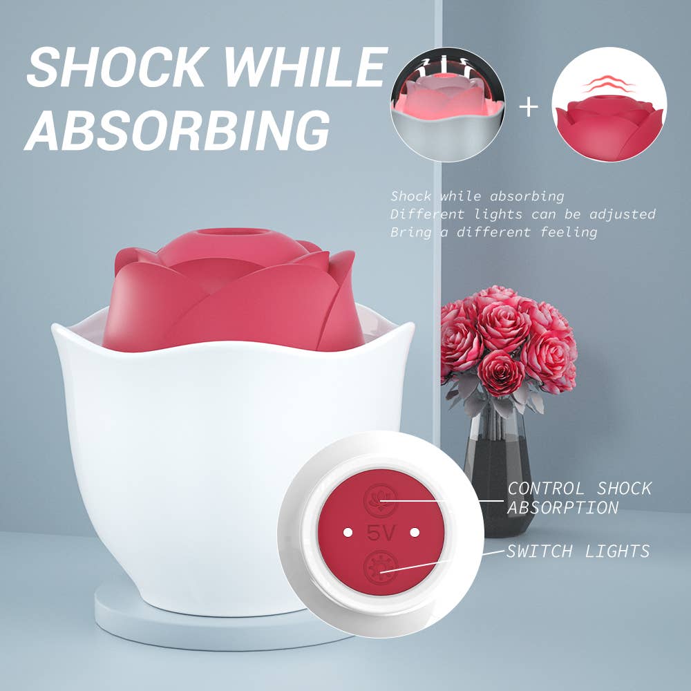 Seductive Boudoir - Vente Sex toys - Vibromasseur à succion orale Romantic Rose, jouet sexuel (Cop)4