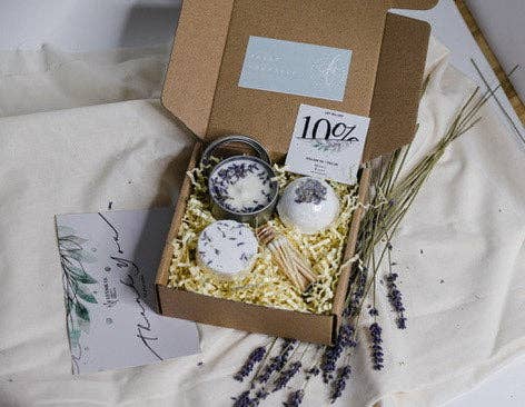 Lensik I&V - Wholesale Bath & Body Set - Lavender spa set, gift box, Birthday gift, Christmas gift 5