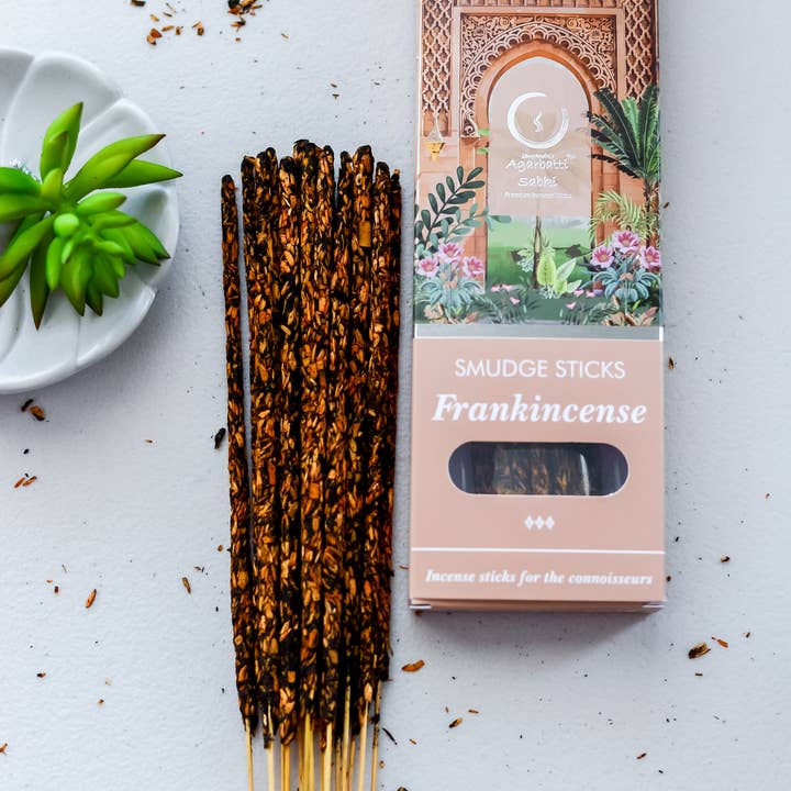 Auxilium Curations, LLC - Wholesale Incense - Frankincense Smudge Incense Sticks 16 sticks