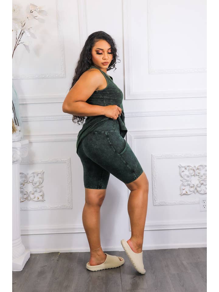 SurelyMine - Wholesale Lounge Set - Women's - Not Your Basic Biker Short Set17