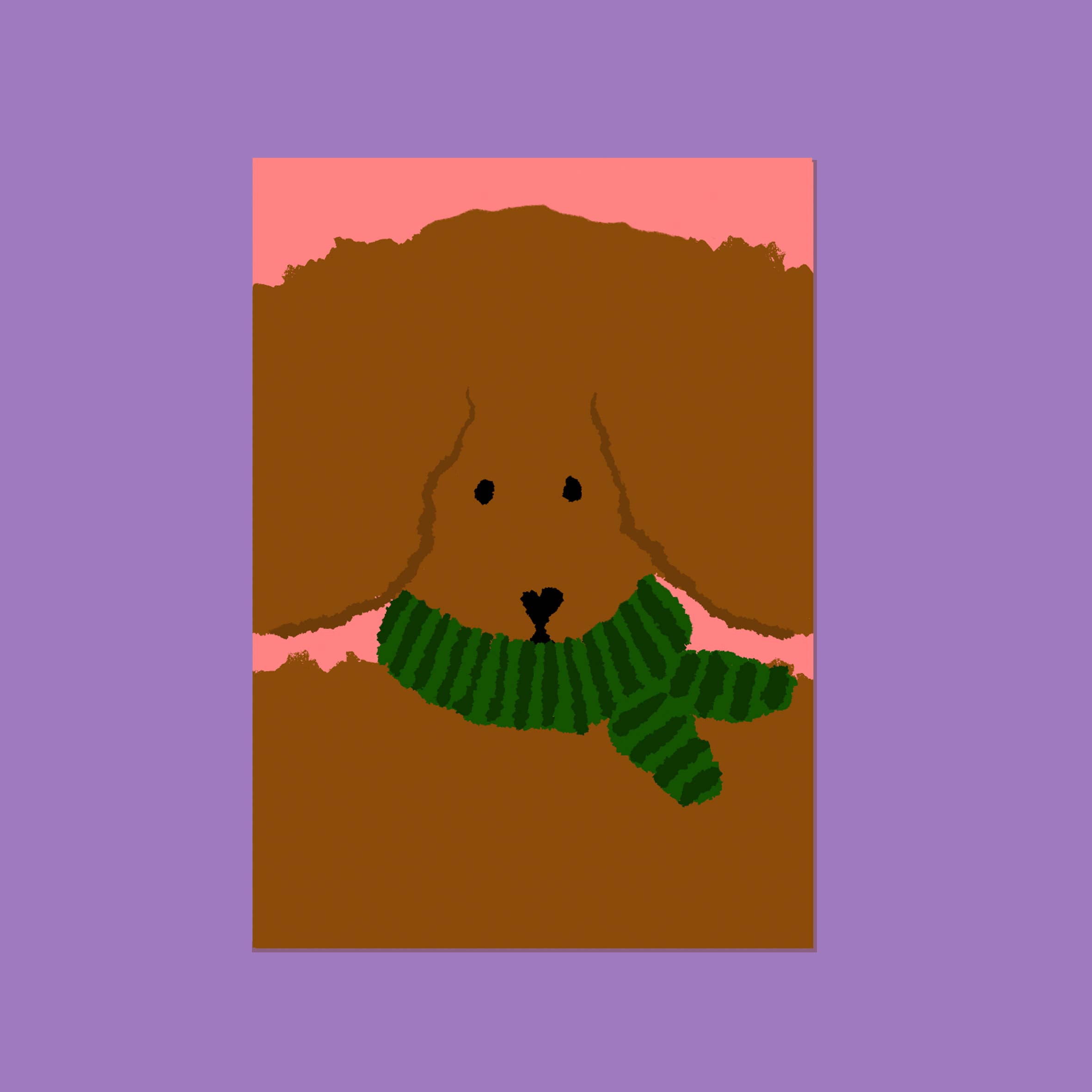 Atelier Titi Ellen de Bruijn - Wholesale Art Print - Well packed dog1