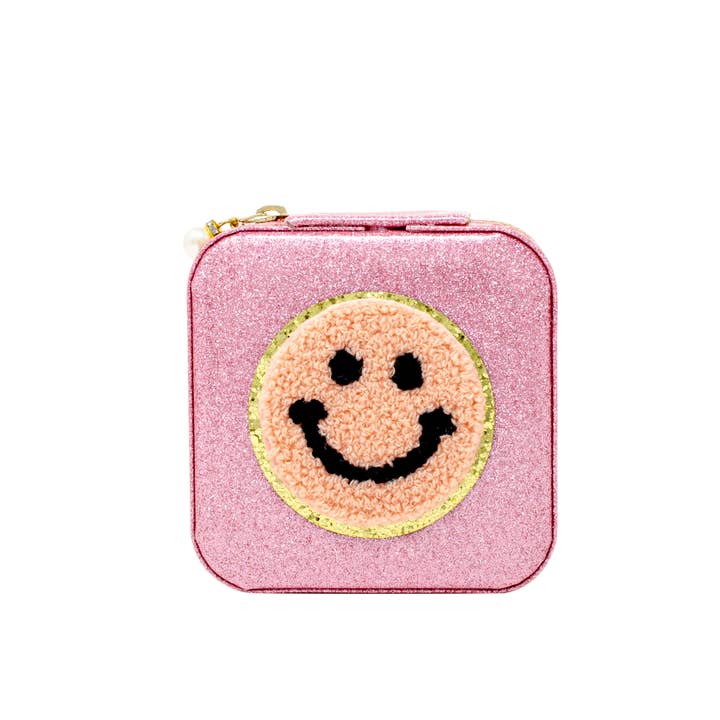 Tiny Treats and ZOMI GEMS - Wholesale Jewelry Box/Organizer - Kids - Happy Face Sparkle Jewelry Box