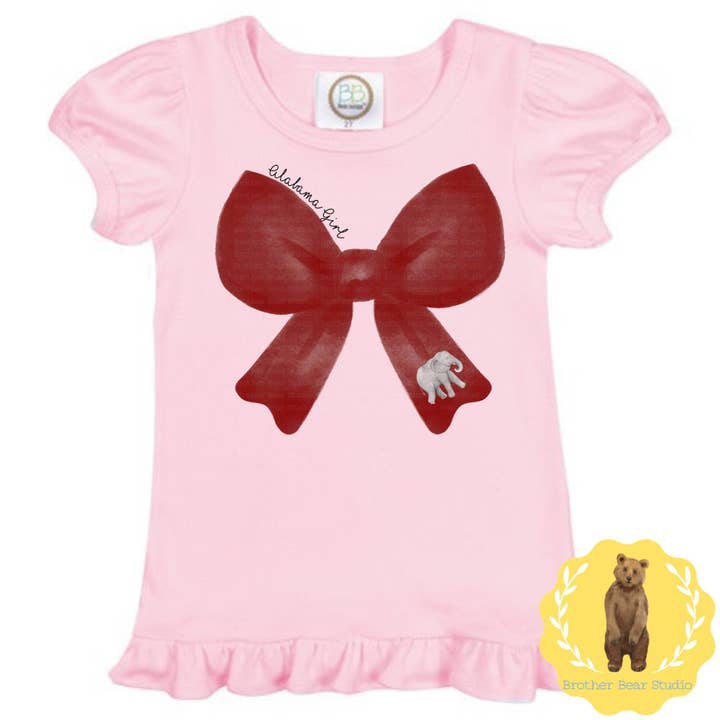Alabama Girl Ruffle Tee for wholesale by MelonBerry