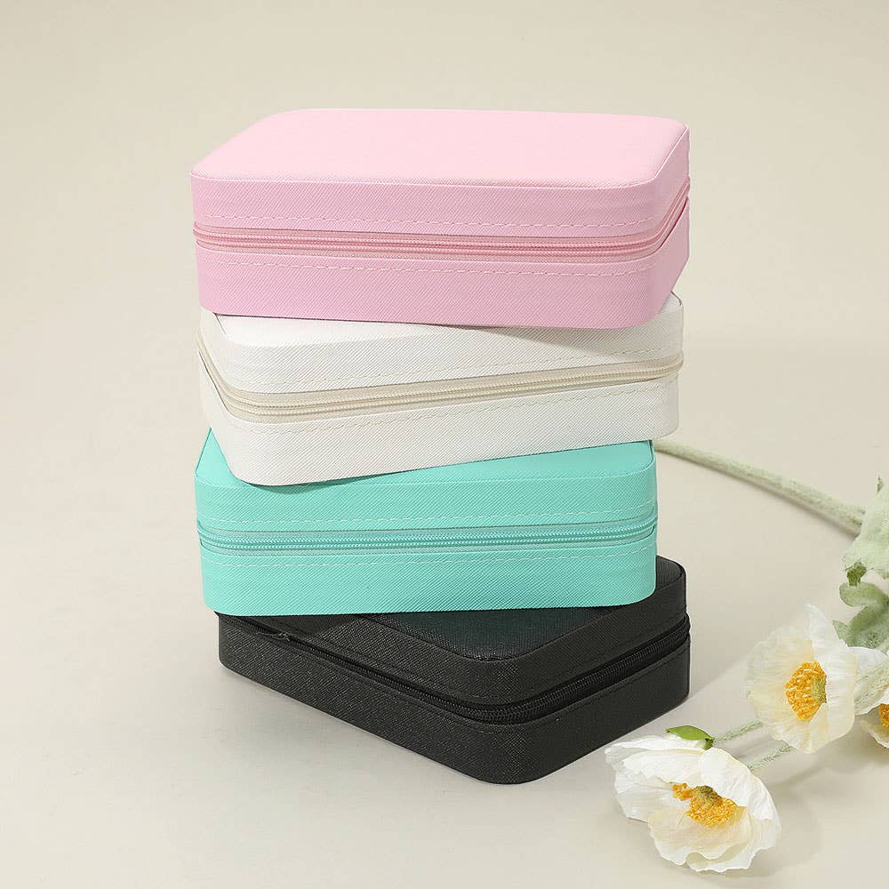 Sensibling Corp. - Vente Boîte/rangement à bijoux - Boîte à bijoux portable en similicuir9