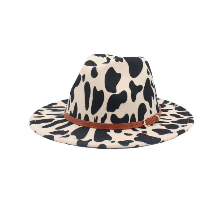 HIDDENBRAND - Wholesale Fedora - Women's - Graffiti top hat cow hat brim felt hat party