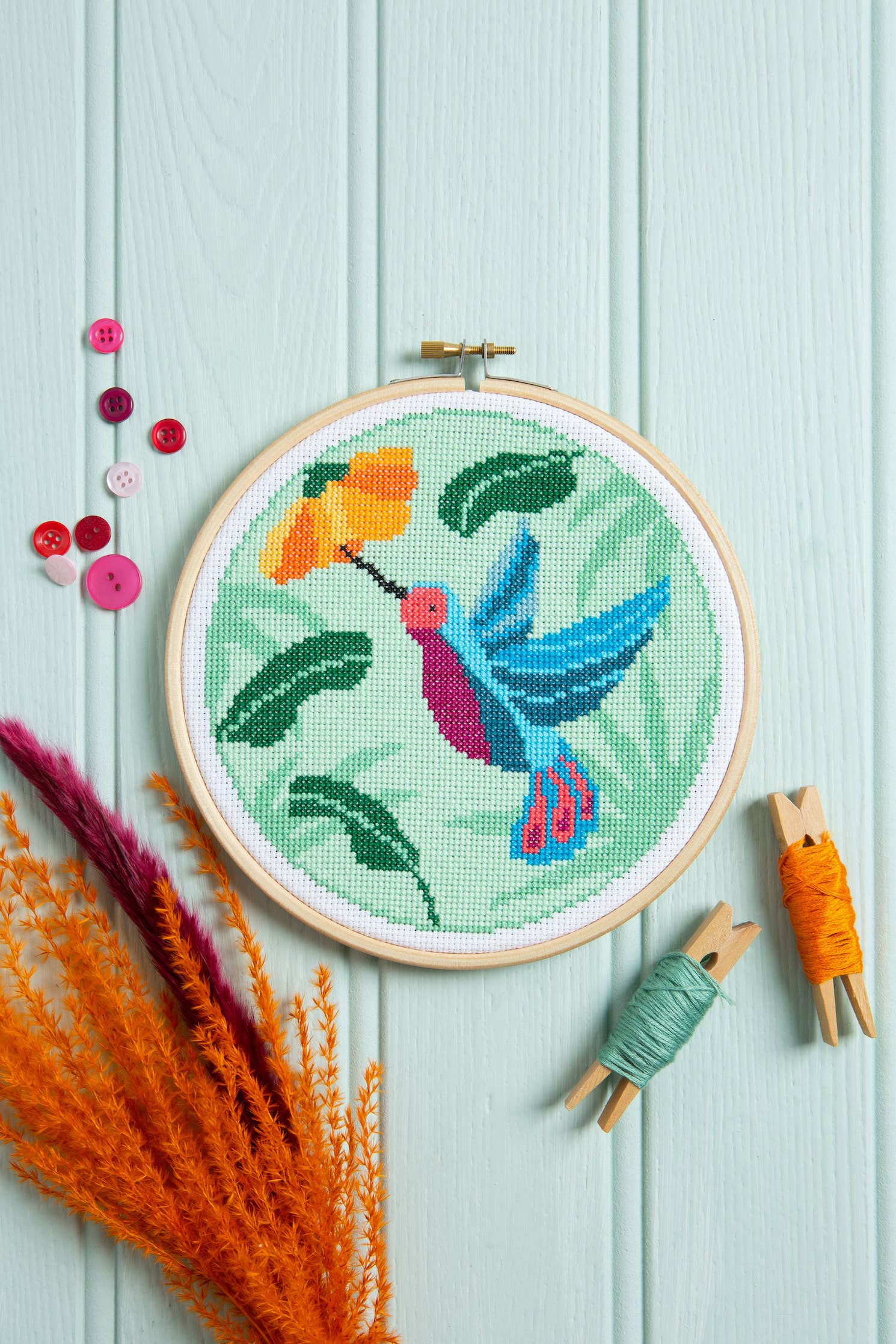 Hawthorn Handmade (US Duties Paid) - Vente Kits de couture - Kit de Broderie Colibri | Kit d'Artisanat Débutant3