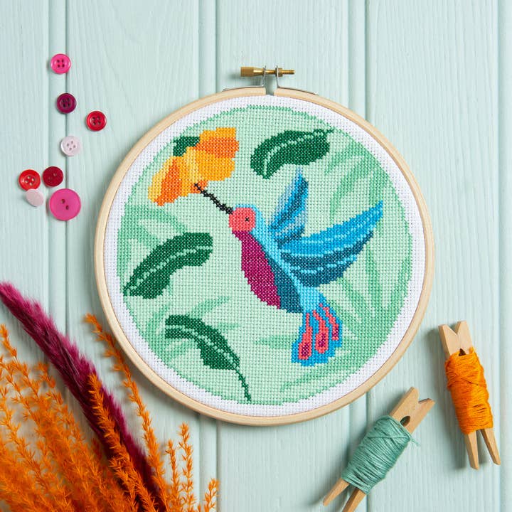 Hawthorn Handmade (US Duties Paid) - Vente Kits de couture - Kit de Broderie Colibri | Kit d'Artisanat Débutant3