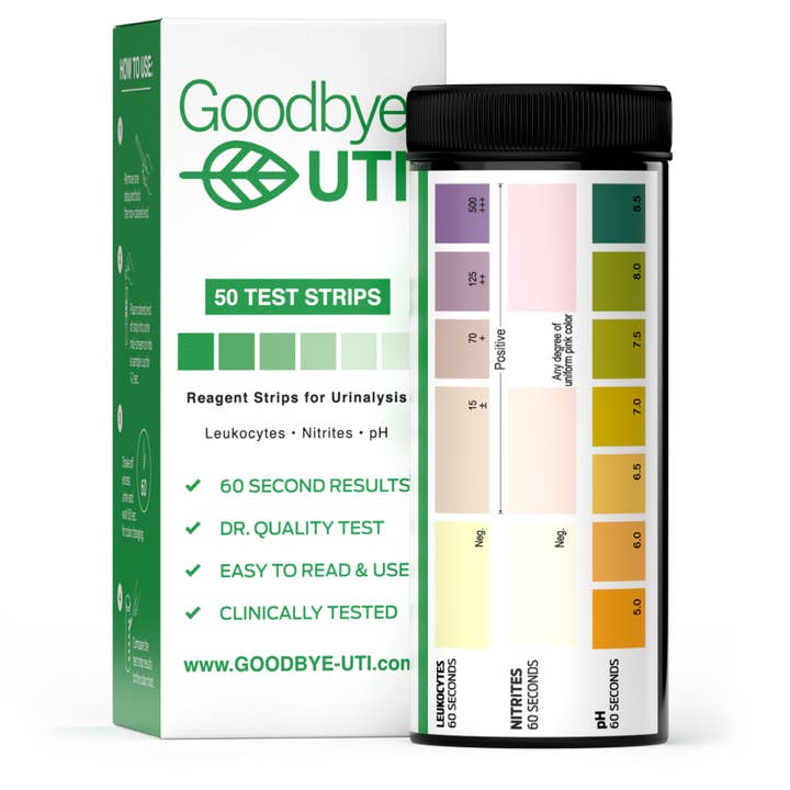 Bandes de test UTI - Lot de 50 pour la vente par Goodbye UTI