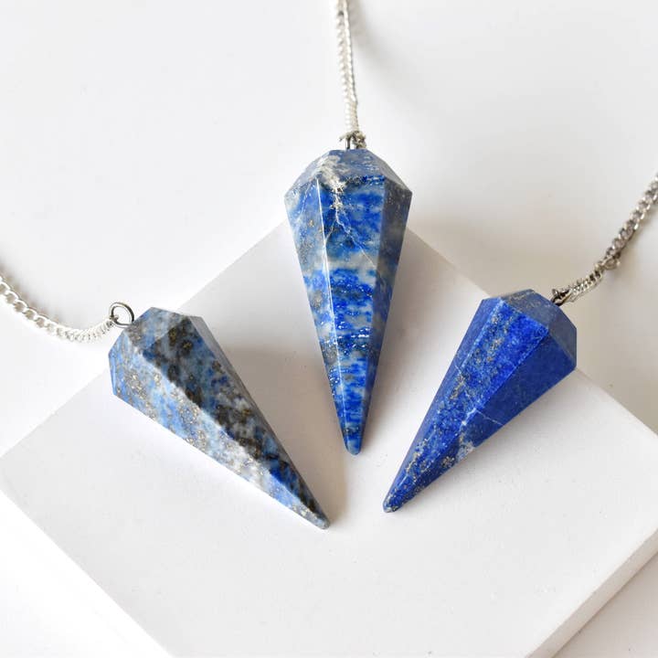 Soothing Crystals - Wholesale Spiritual Stone/Crystal - Dowsing Pendulum | Lapis Lazuli | Faceted Crystal Pendulum5