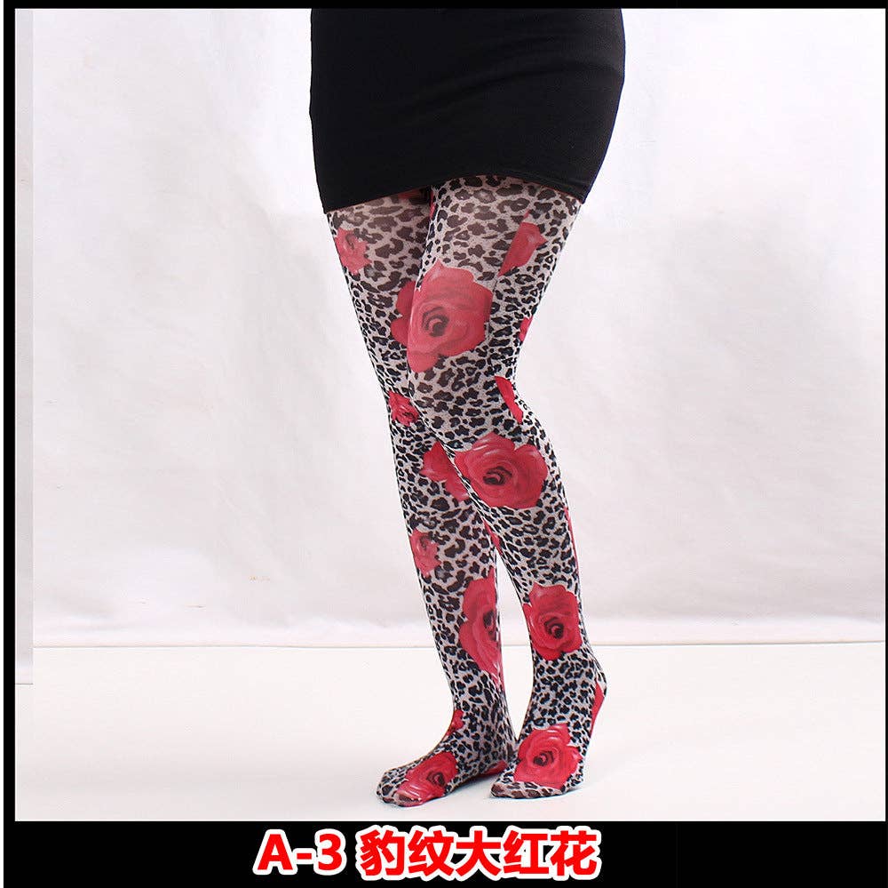 SALINA TRADING INC - Wholesale Tights - Women's - Printed Tights Abstract Butterfly Floral Nylon Casual Leggings19