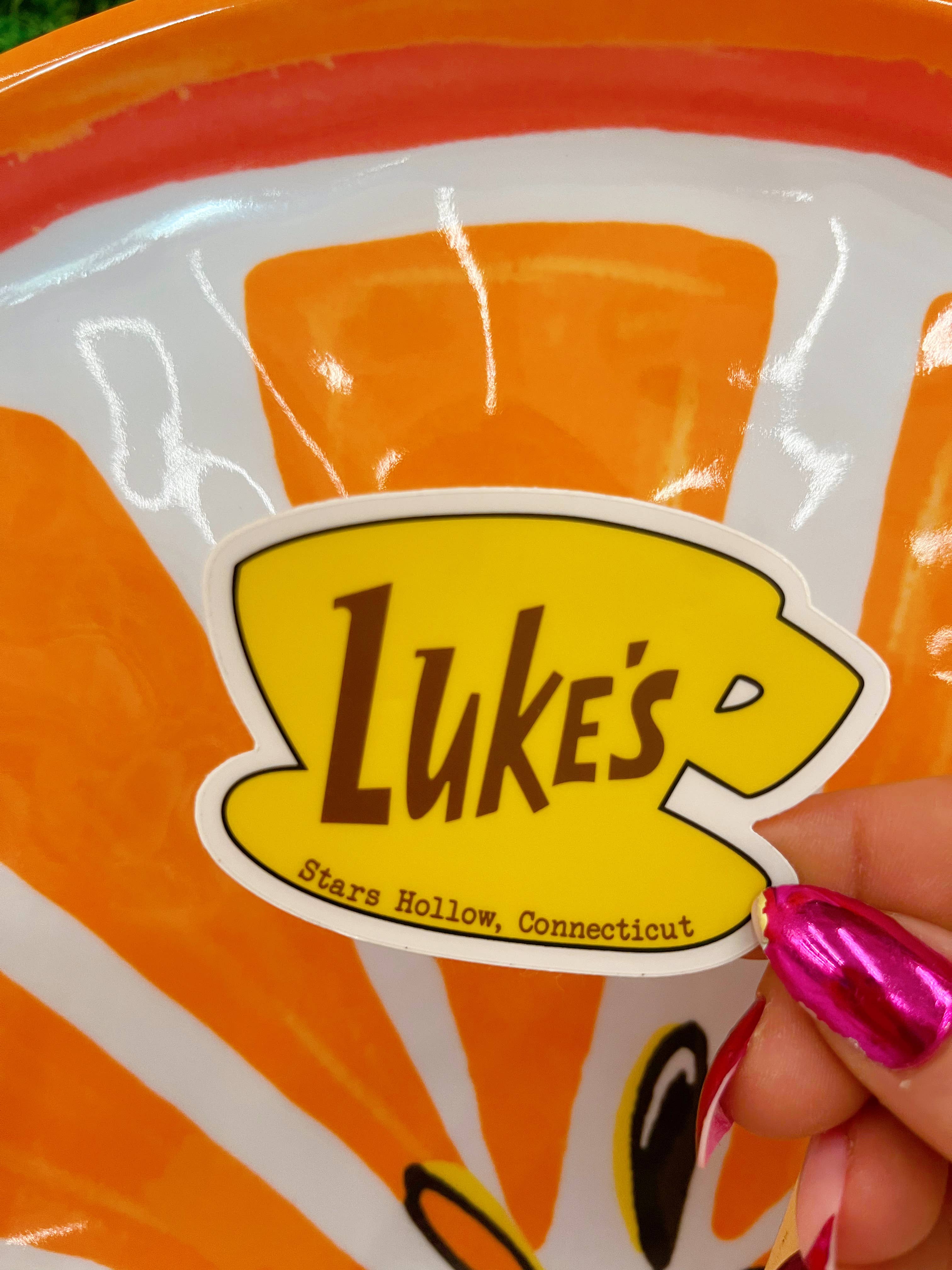 NatterDoodle - Wholesale Sticker - Luke’s Diner Gilmore Girls Waterproof Clear Sticker 4