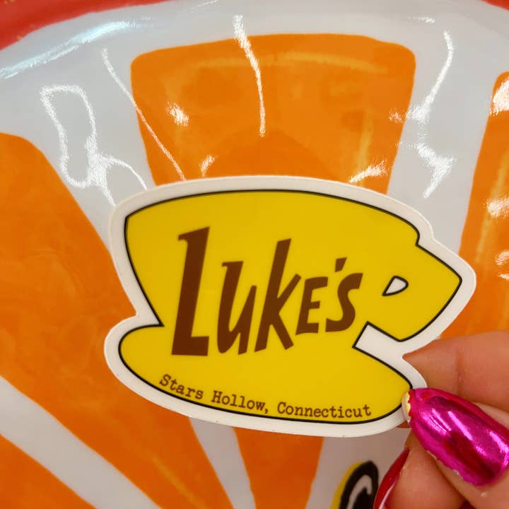 NatterDoodle - Wholesale Sticker - Luke’s Diner Gilmore Girls Waterproof Clear Sticker 4