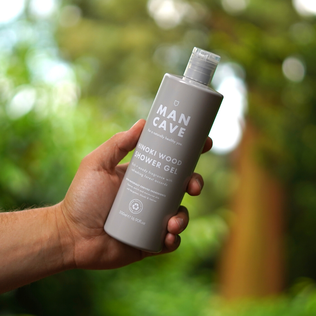 ManCave – Großhandel Duschgel – Duschgel für Männer | Hinoki-Duft | 500 ml | Geschenk für ihn2