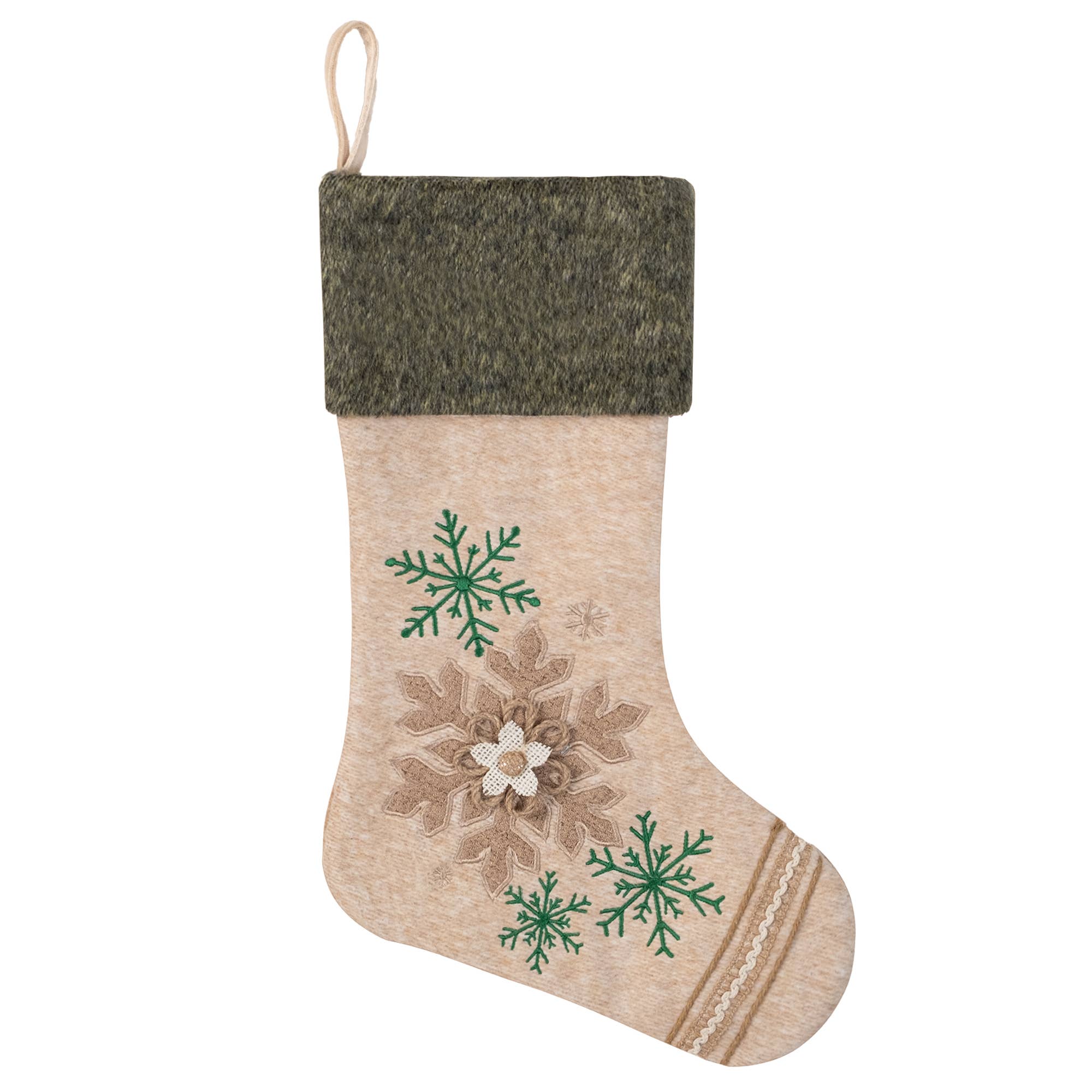 GEXWORLDWIDE - Vente Collants festifs - Nouvelle chaussette de Noël verte et brune forêt3