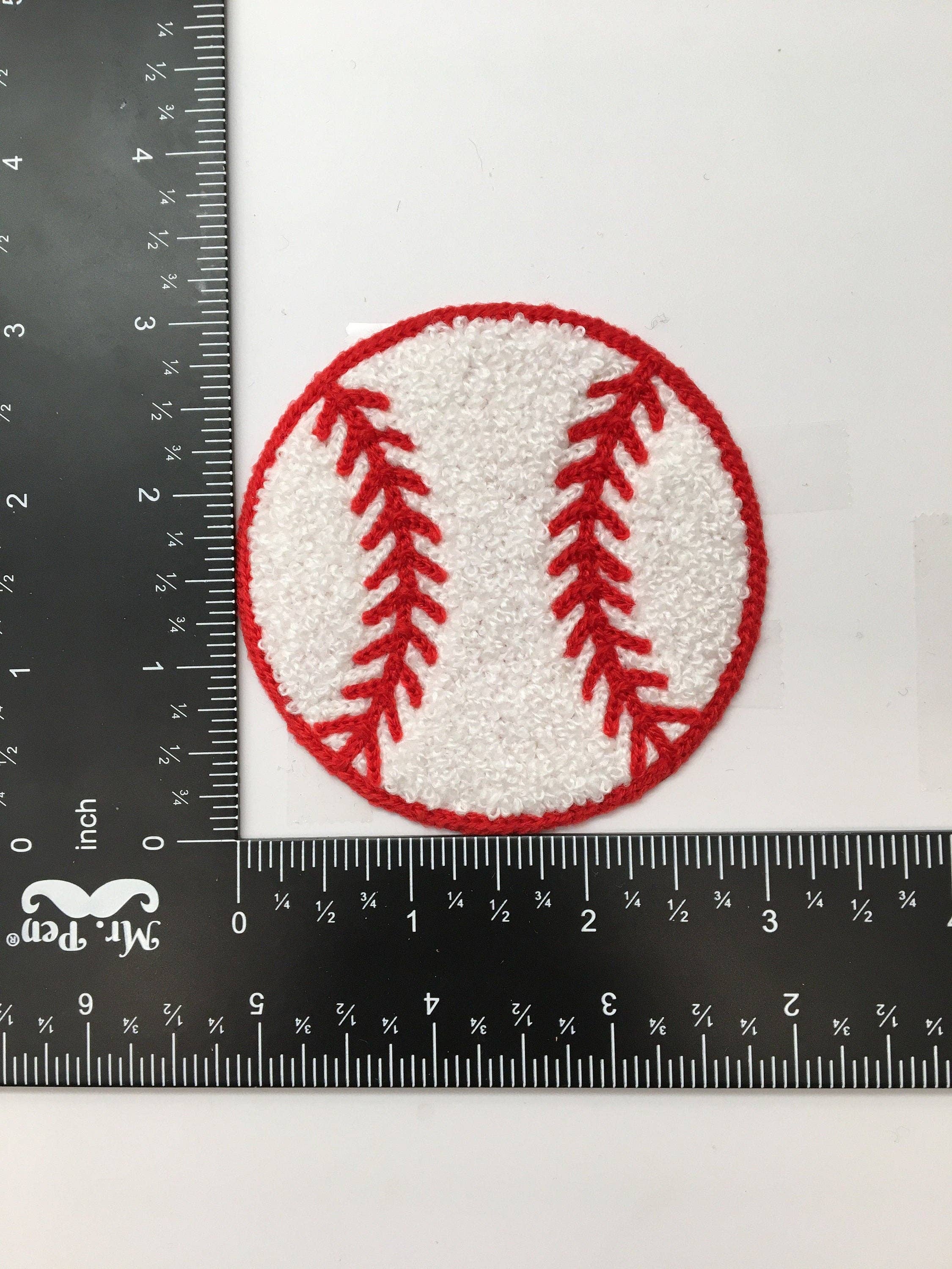 Wholesale Applique - Wholesale Patch - 3" Chenille Baseball or Softball, Letterman Iron on Patch4