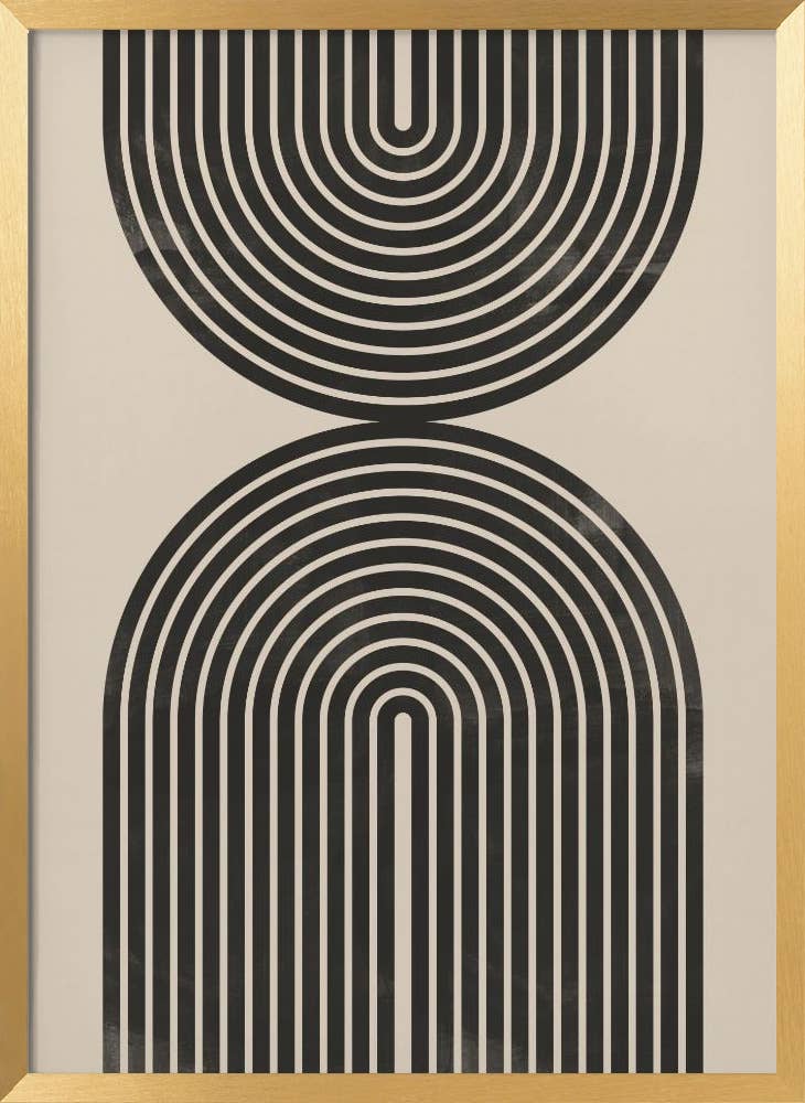 Ready2hangart, Inc. - Wholesale Art Print - "Black Arch Line Art" Wall Art2