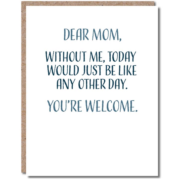 Funny Mothers Day Card • Mothers Day Cards • MD004 for wholesale by Modern Wit