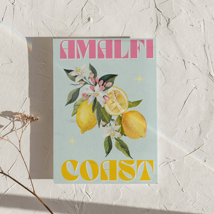 Amalfi Coast Bright Location Print for wholesale by LXR CREATE