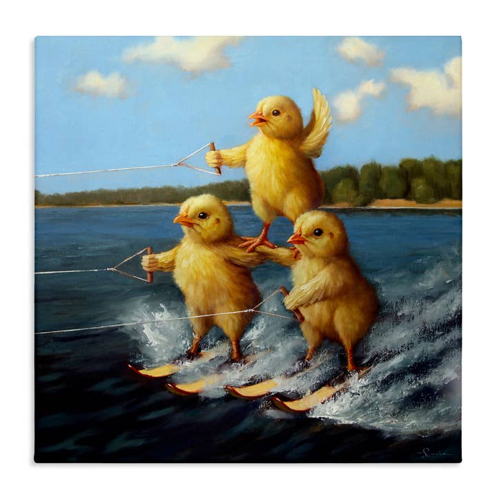 Stupell Industries - Wholesale Wall Sign - Water Skiing Chicks - Unframed Wall Art8