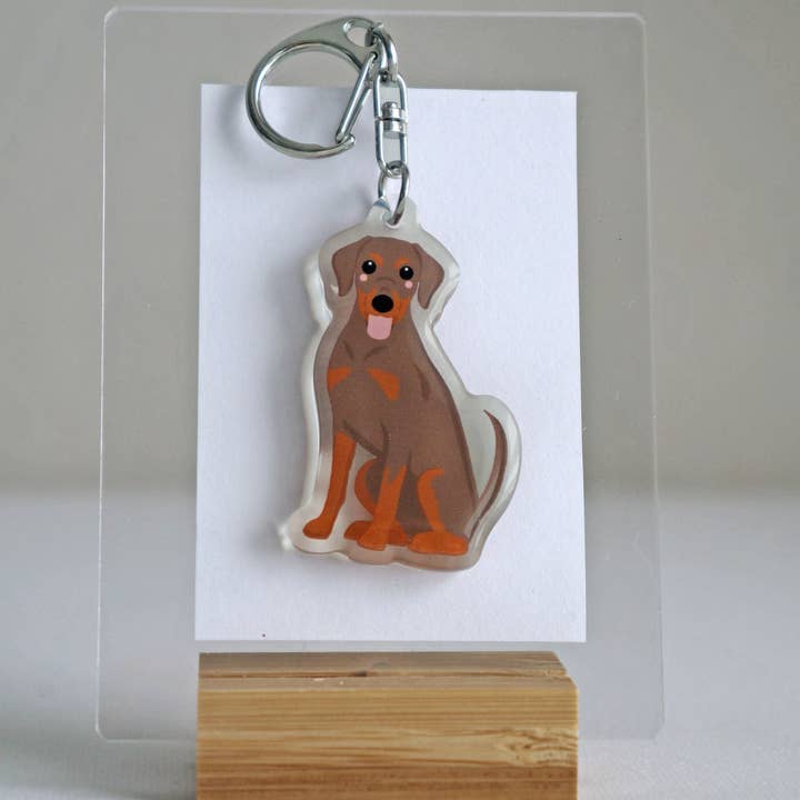 kiwi & WILLOW - Wholesale Keychain - Unisex - Doberman Epoxy Keychain3