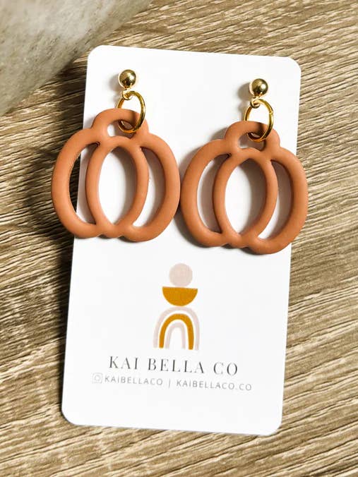 Pumpkin Outline Dangle 2 for wholesale by KaiBellaCo
