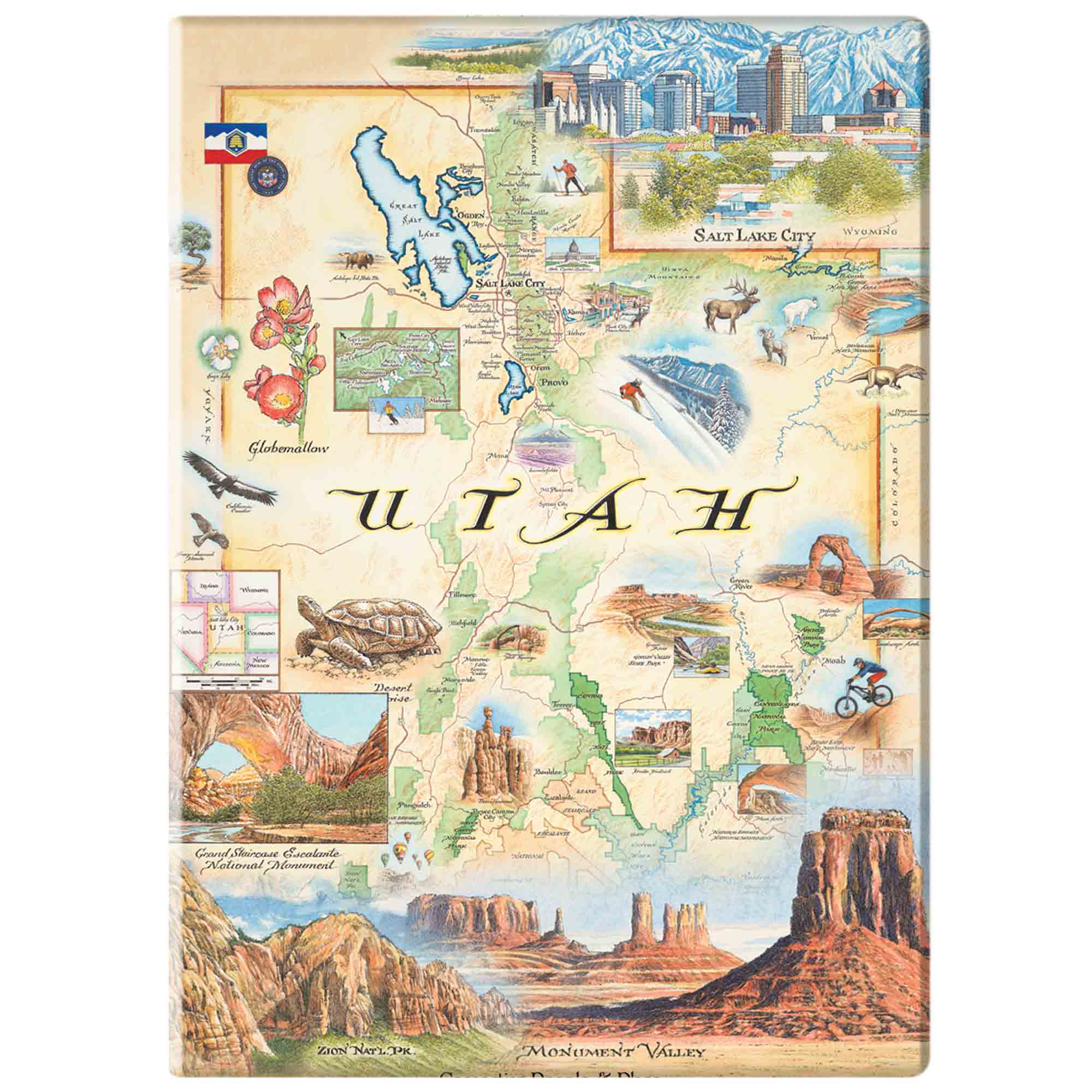XPLORER MAPS - Wholesale Magnet - Utah State Map Magnet 0