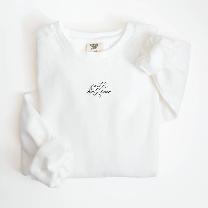 faith not fear minimal pullover for wholesale by SBG Co.