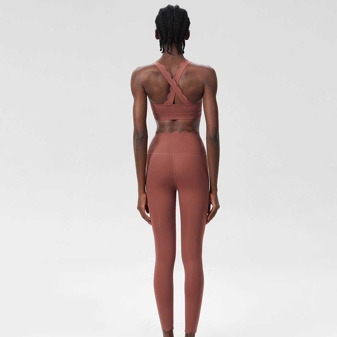 Sodalemon – wholesale Activewear set – Women′s – Women Seamless Yoga Set - Removable Cup Bra&Contoured Tights11