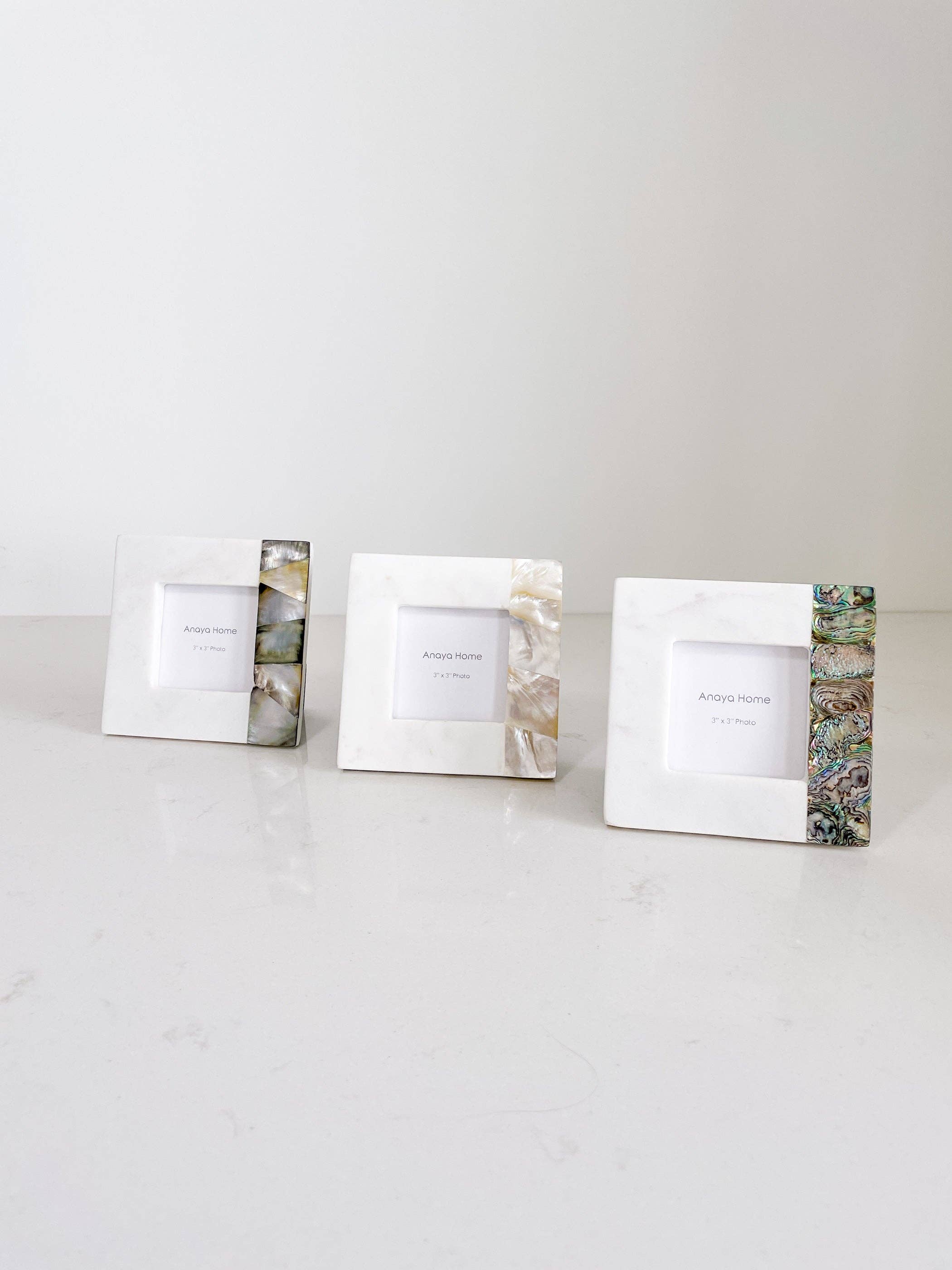 Anaya Home – Engroshandel Billedramme – Grå Perlemor Marmor Billedramme5